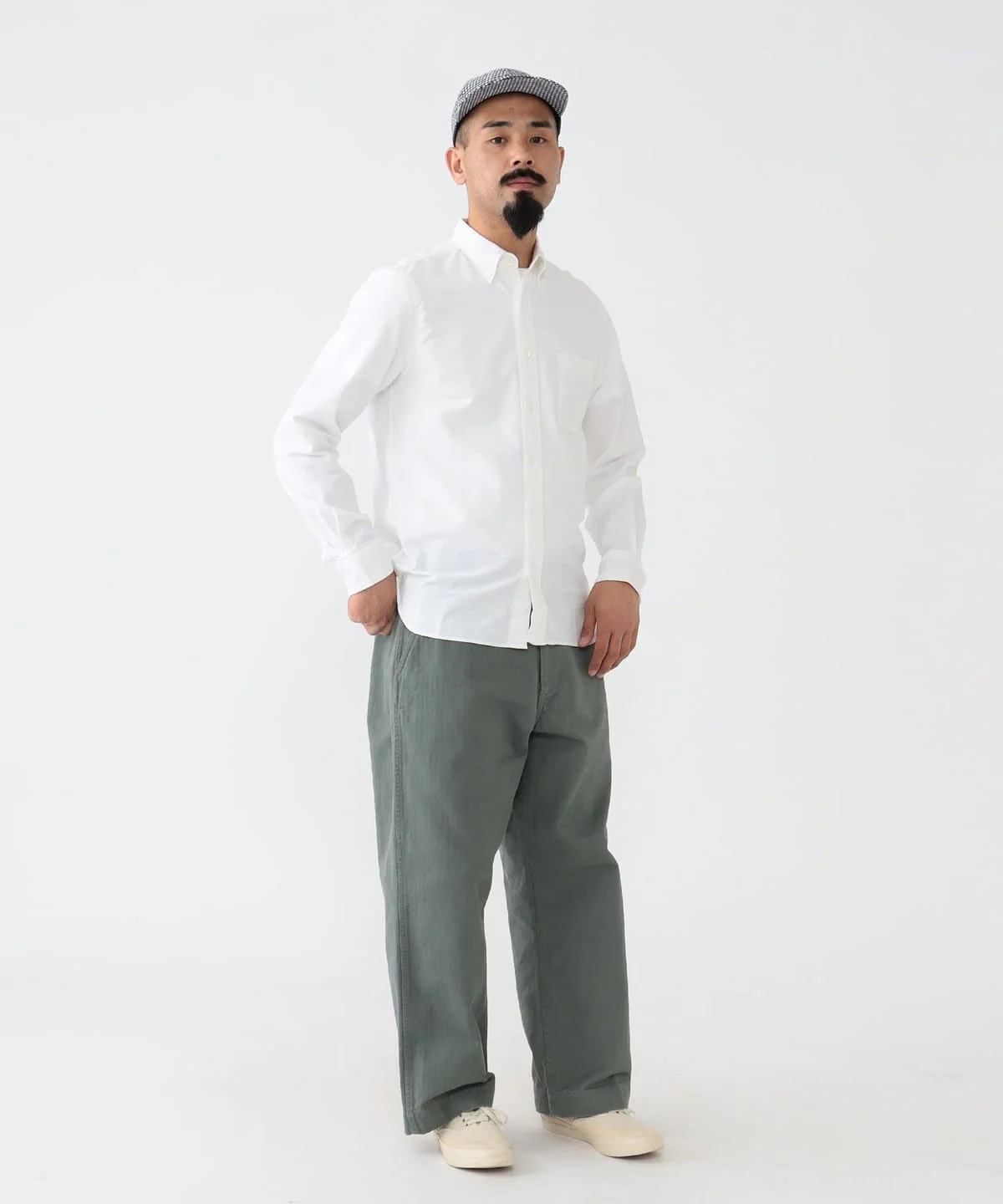 Oxford Button Down Shirt - White - Image 4