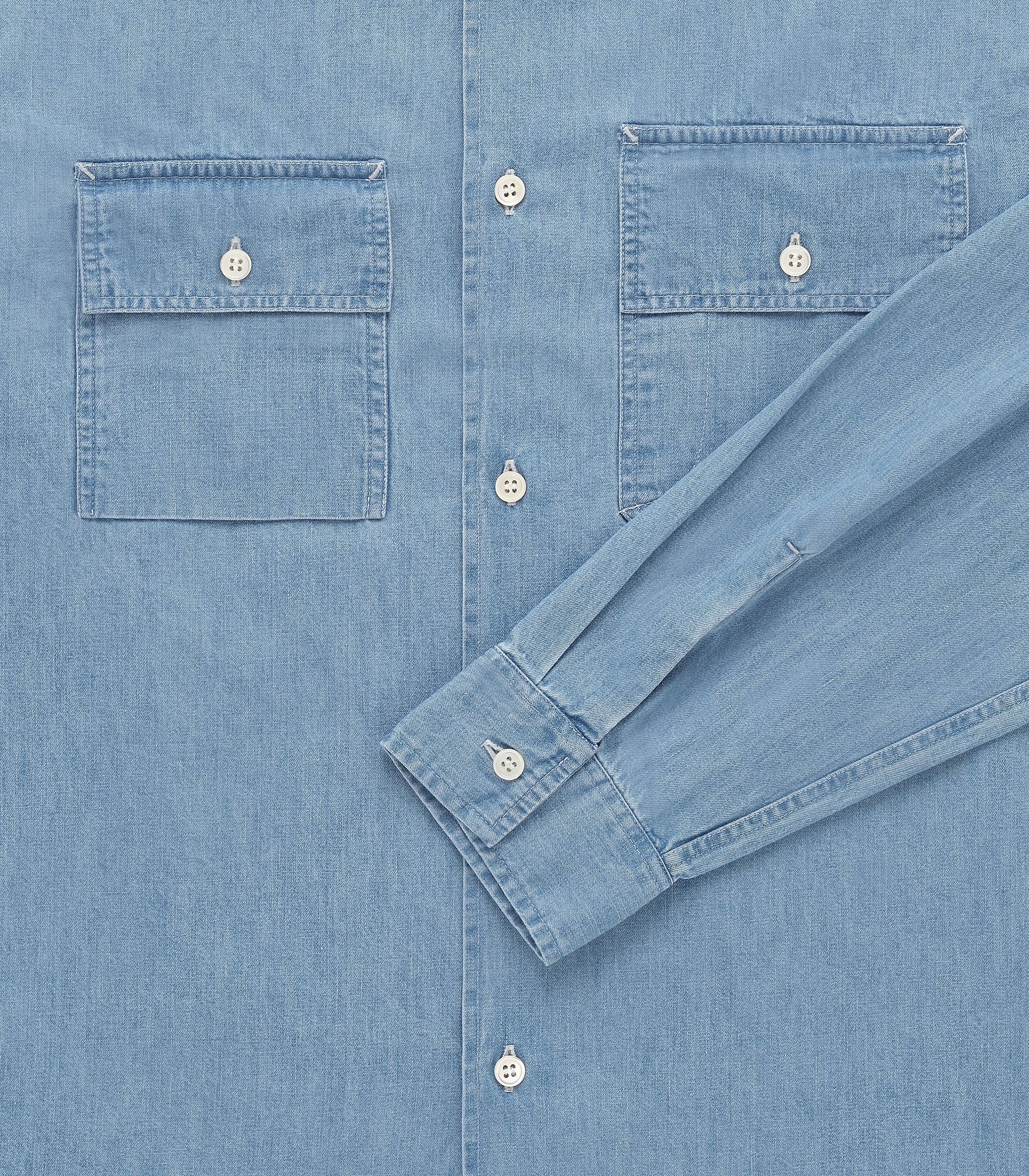 Pacific Denim Shirt - Light Wash Indigo - Image 2