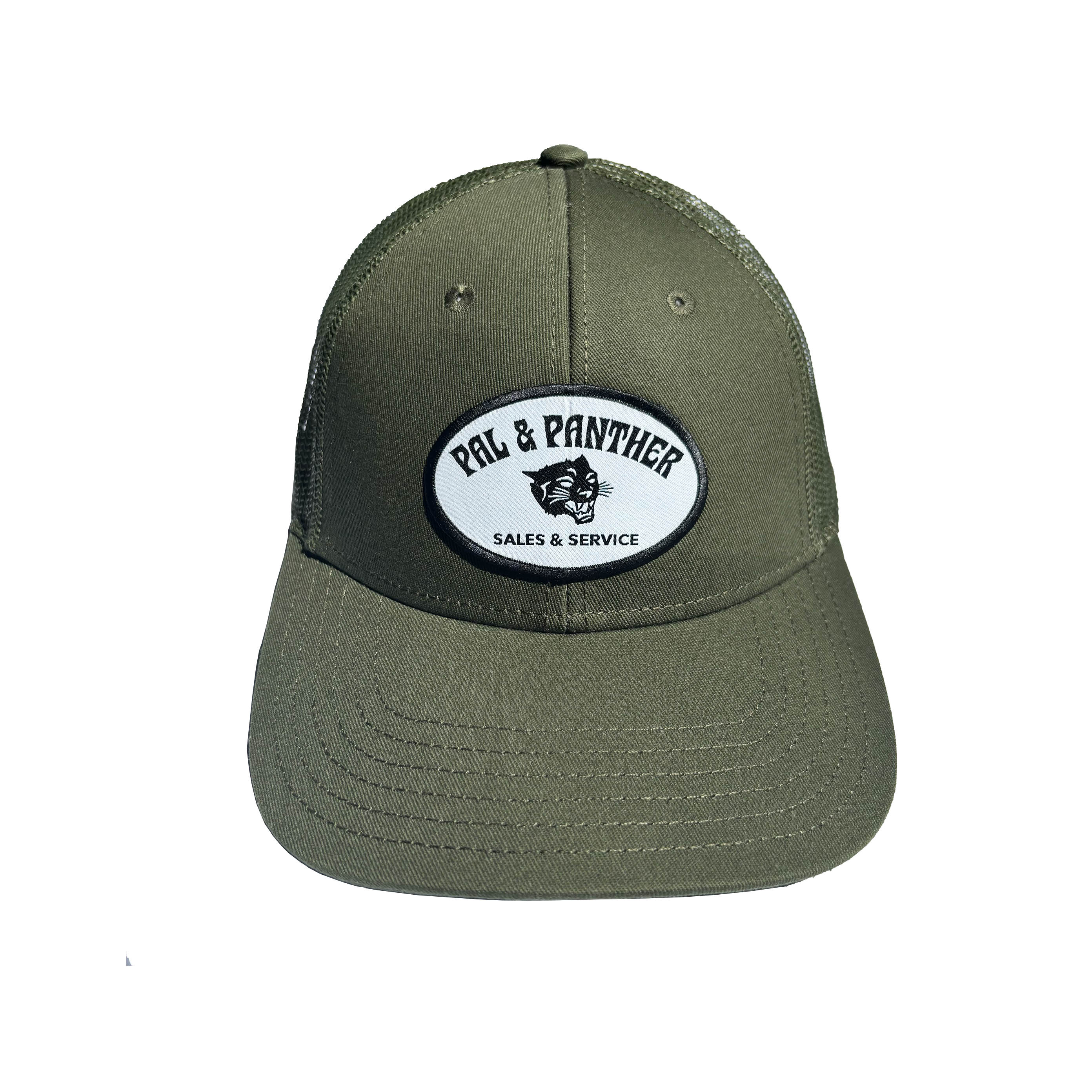 Pal & Panther Mid Trucker Cap - Army - Image 2