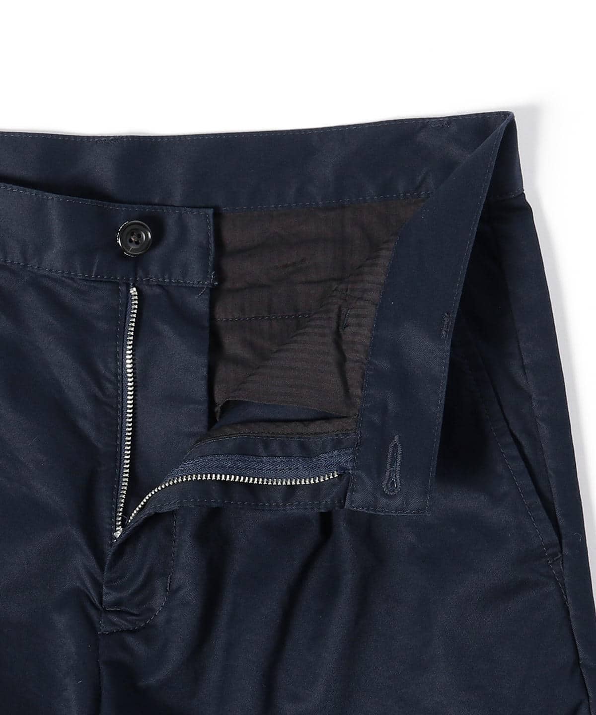 Single Pleat Twill Trousers - Navy - Image 5