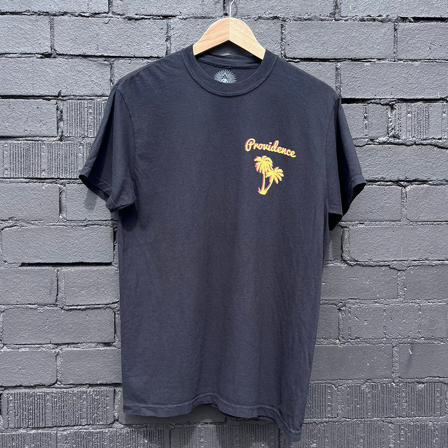Providence Palm Logo T-Shirt - Washed Black