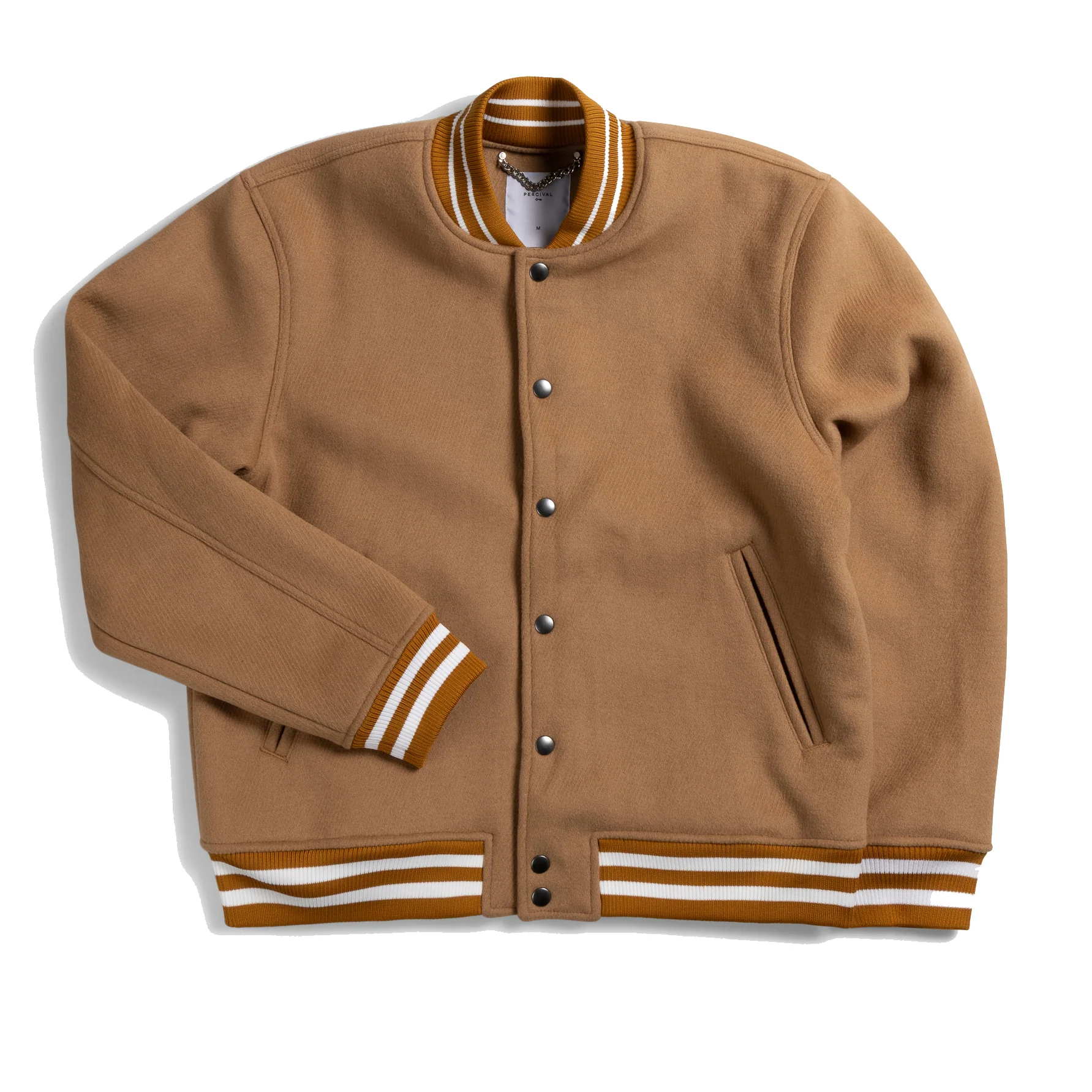 Puglia Varsity Bomber Jacket - Tan