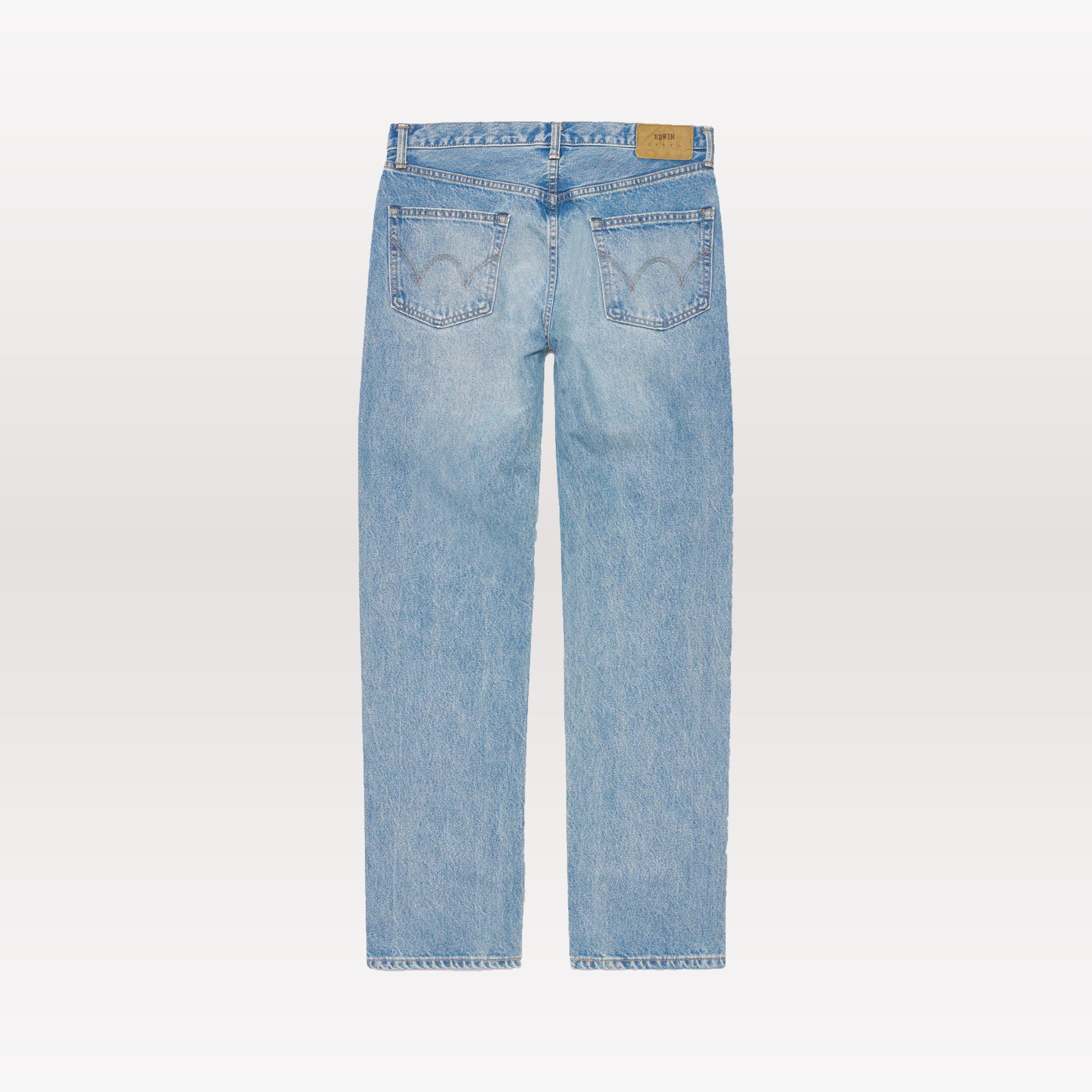 Regular Straight Jeans - Blue Mid Light Used - Image 2