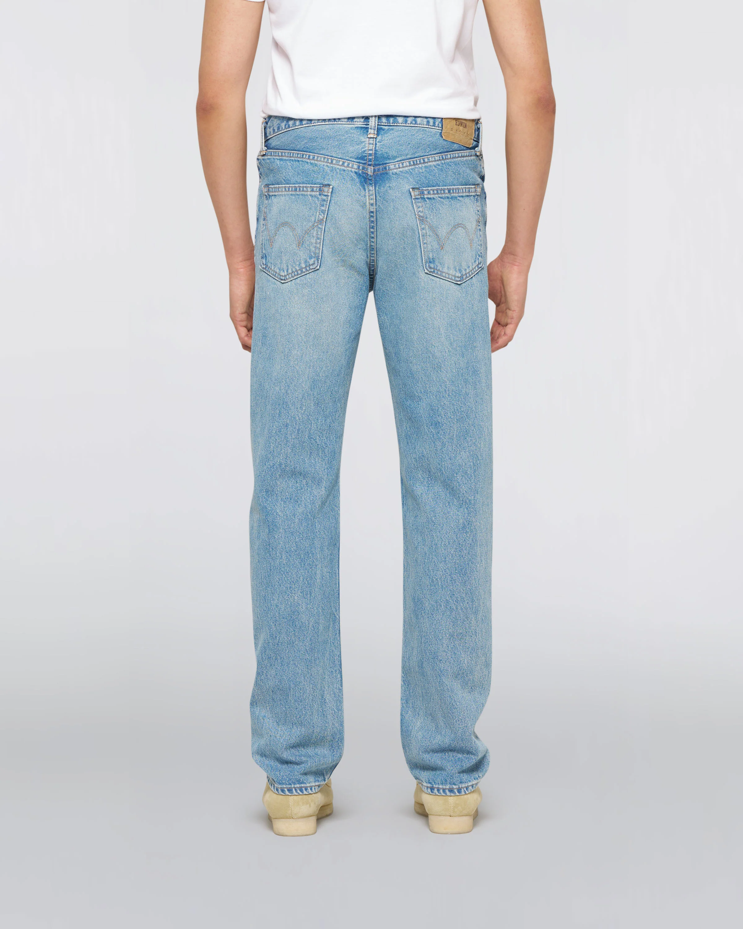Regular Straight Jeans - Blue Mid Light Used - Image 4