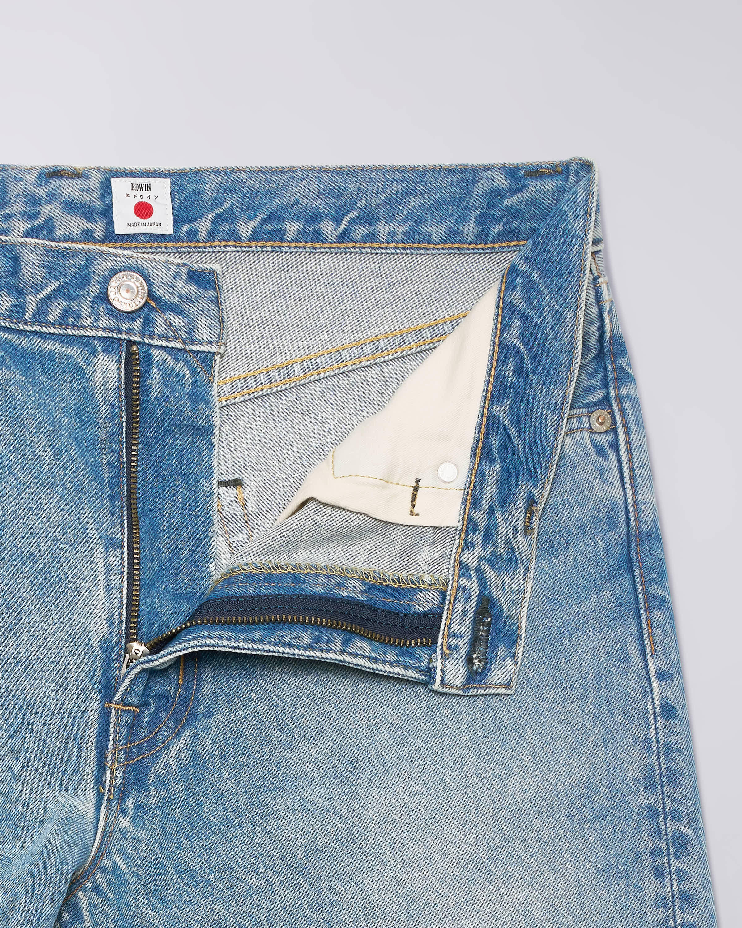 Regular Straight Jeans - Blue Mid Light Used - Image 5