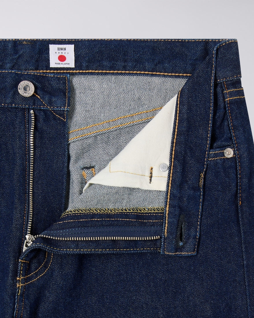 Regular Straight Jeans - Blue Rinsed - Image 7