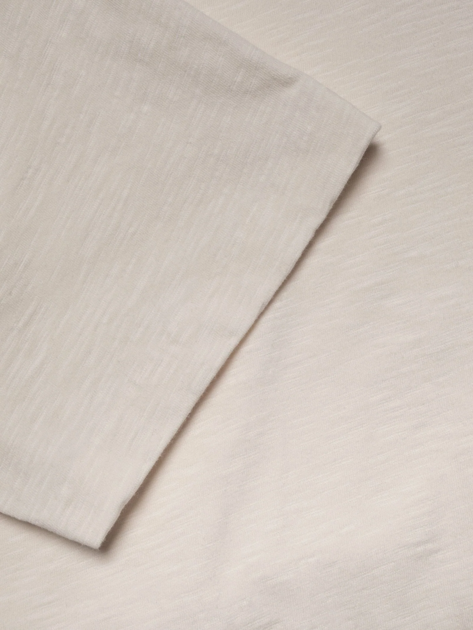Roy Heavy Slub T-Shirt - Ecru - Image 3