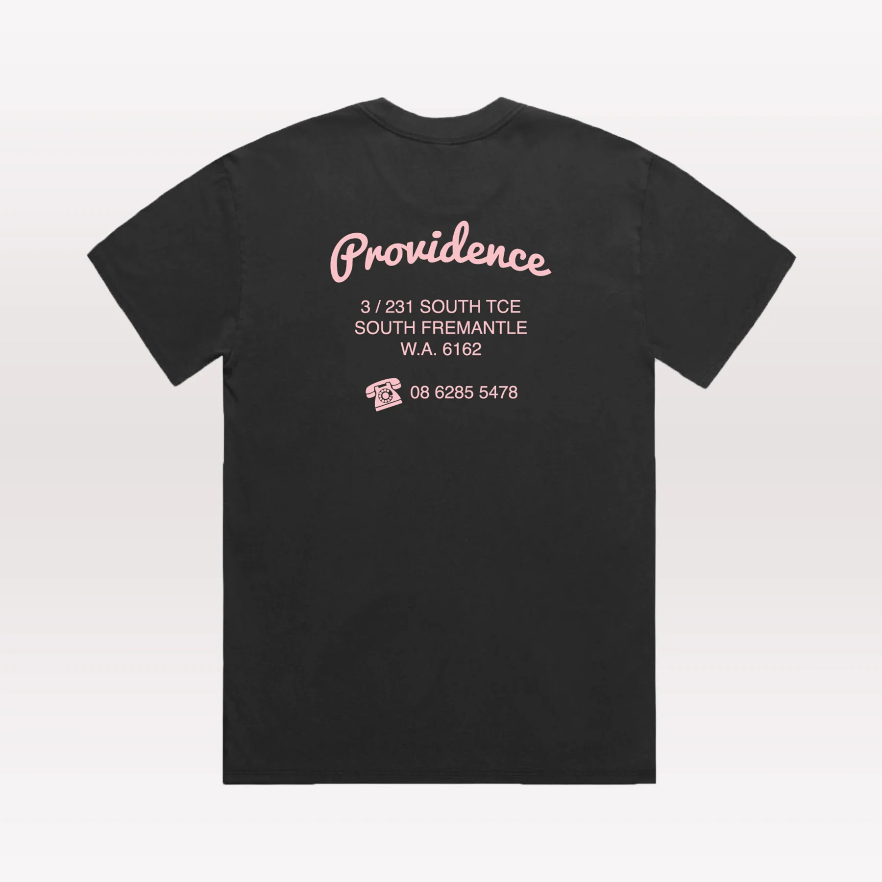South Freo Shop Tee - Washed Black / Pink - Image 2