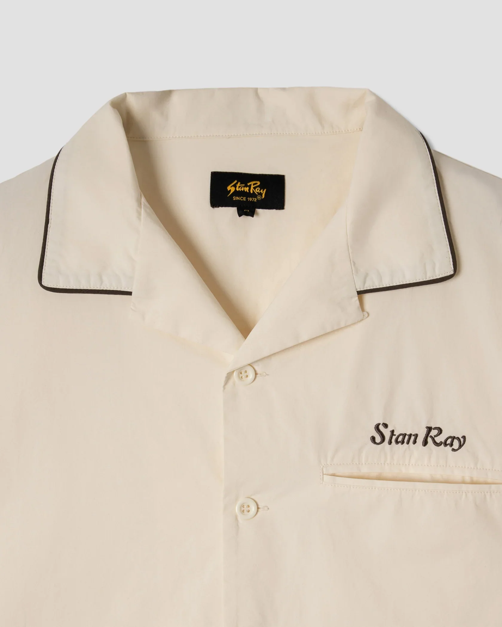 SS Bowling Shirt - Natural / Matt Black - Image 3