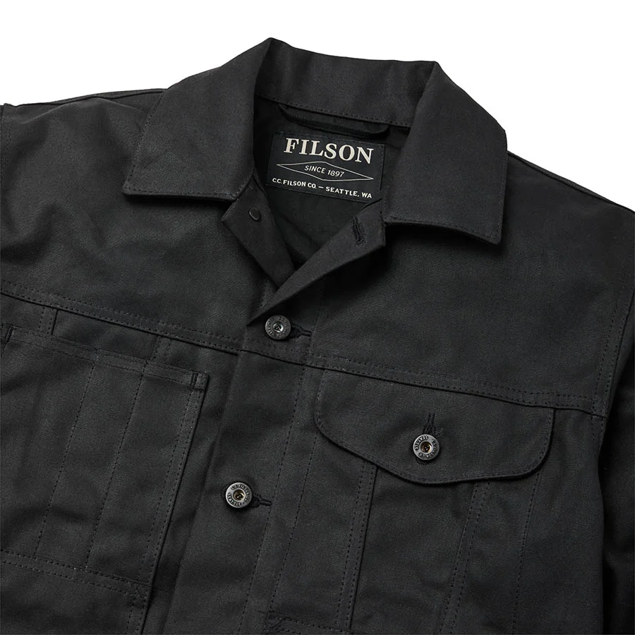 Tin Cloth Short Lined Cruiser Jacket - Black - Image 7