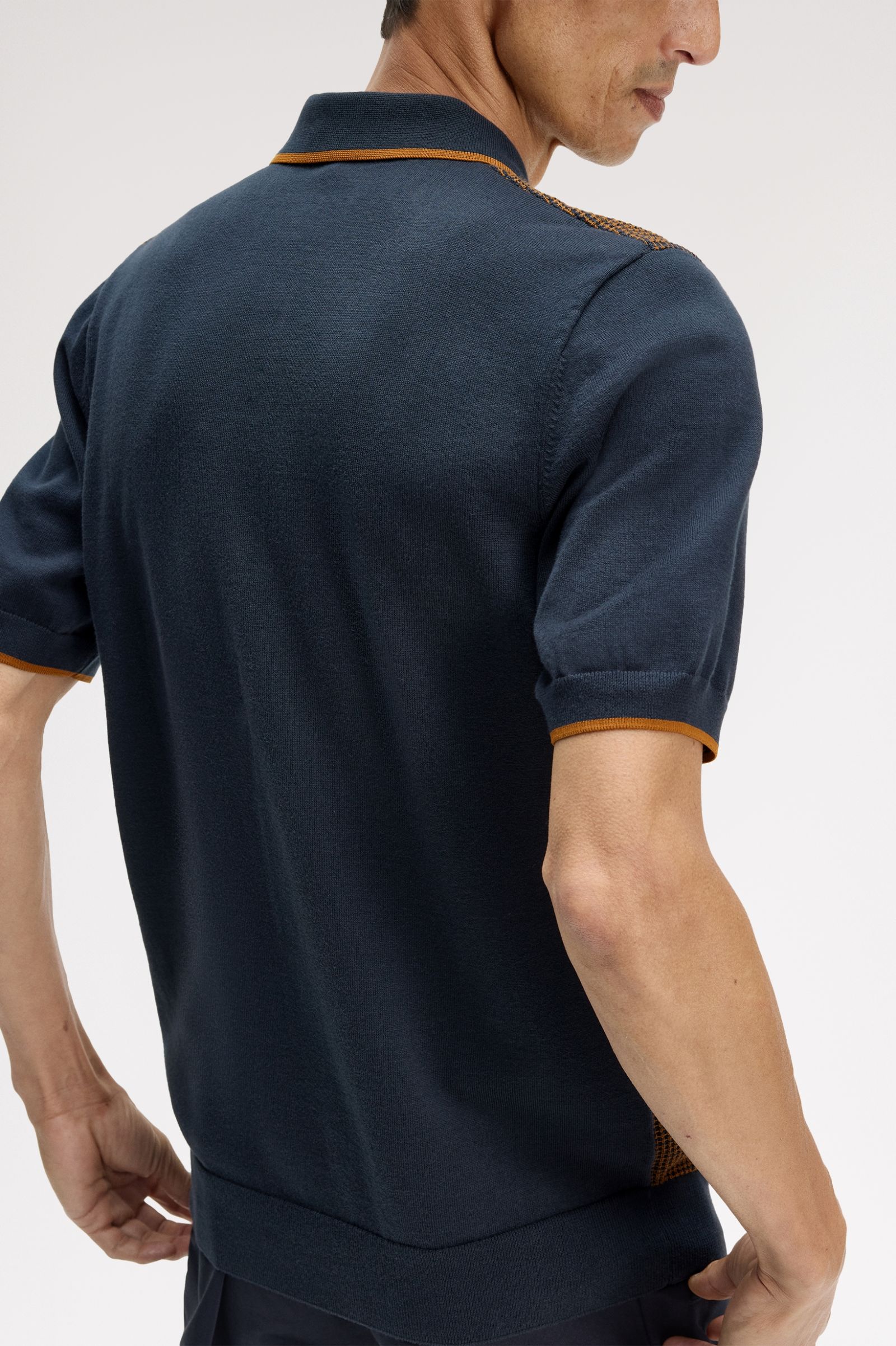 Tonic Waffled Knitted Shirt - Navy - Image 5