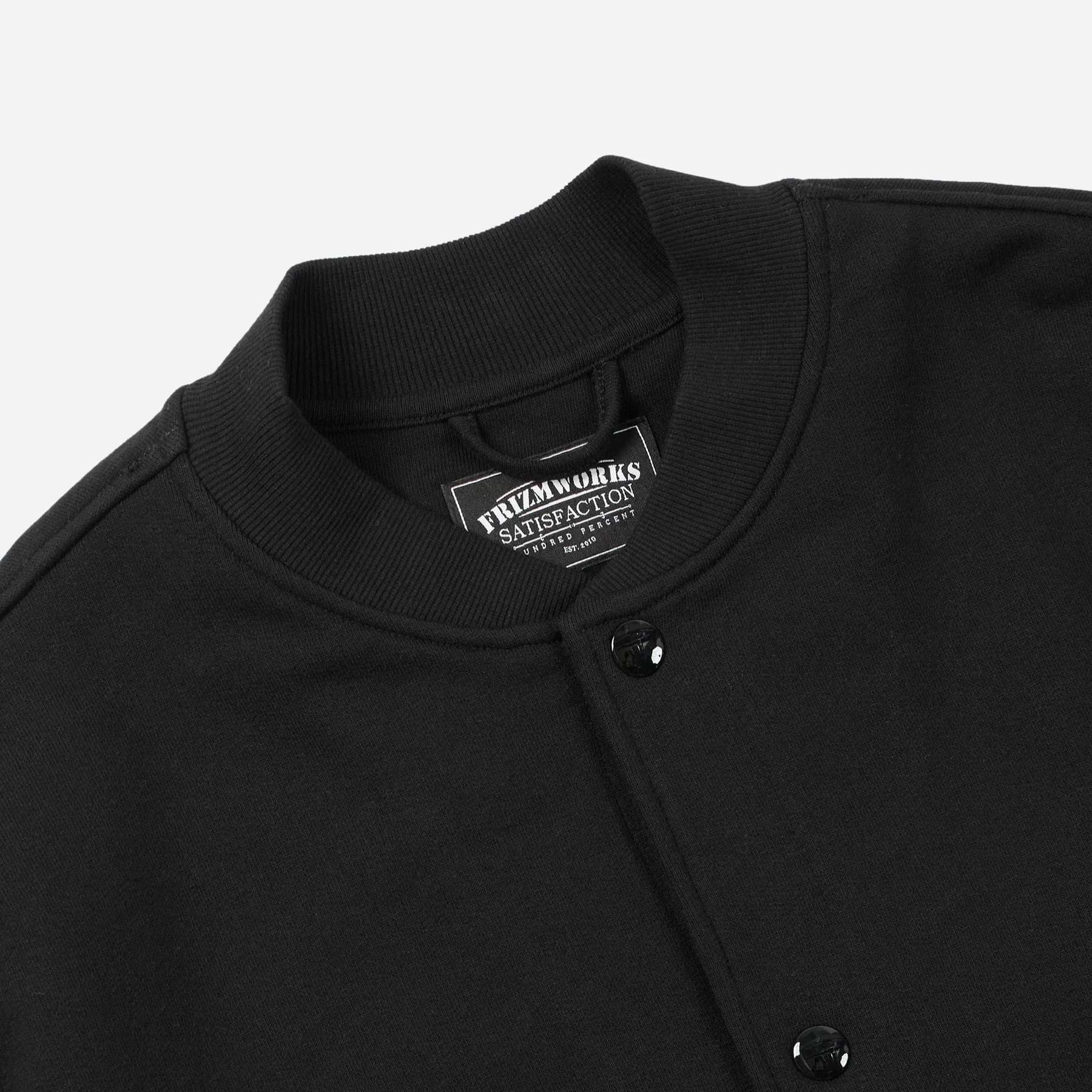 Varsity Sweat Jacket - Black - Image 4