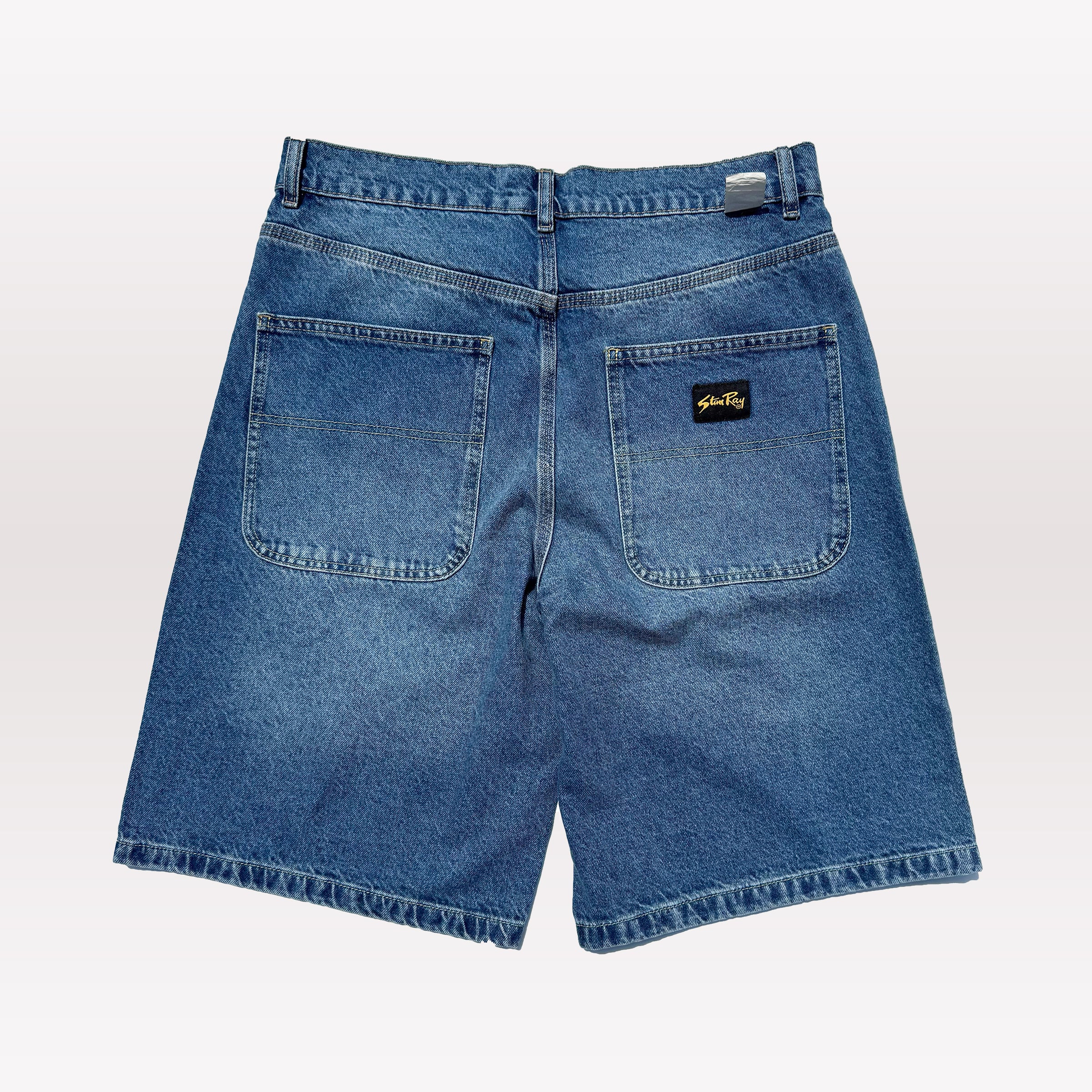 Wide 5 Short - 70s Stone Denim