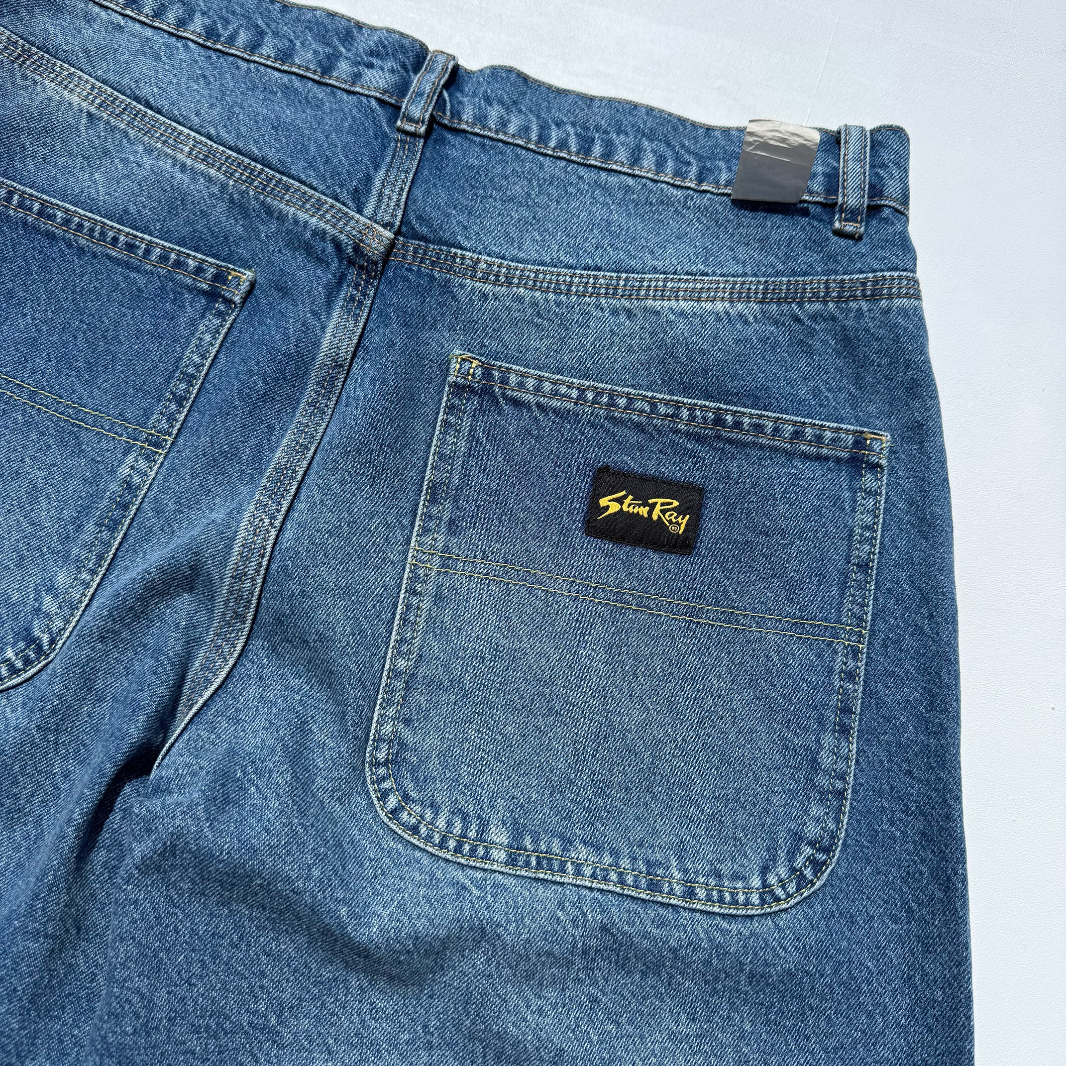 Wide 5 Short - 70s Stone Denim - Image 3