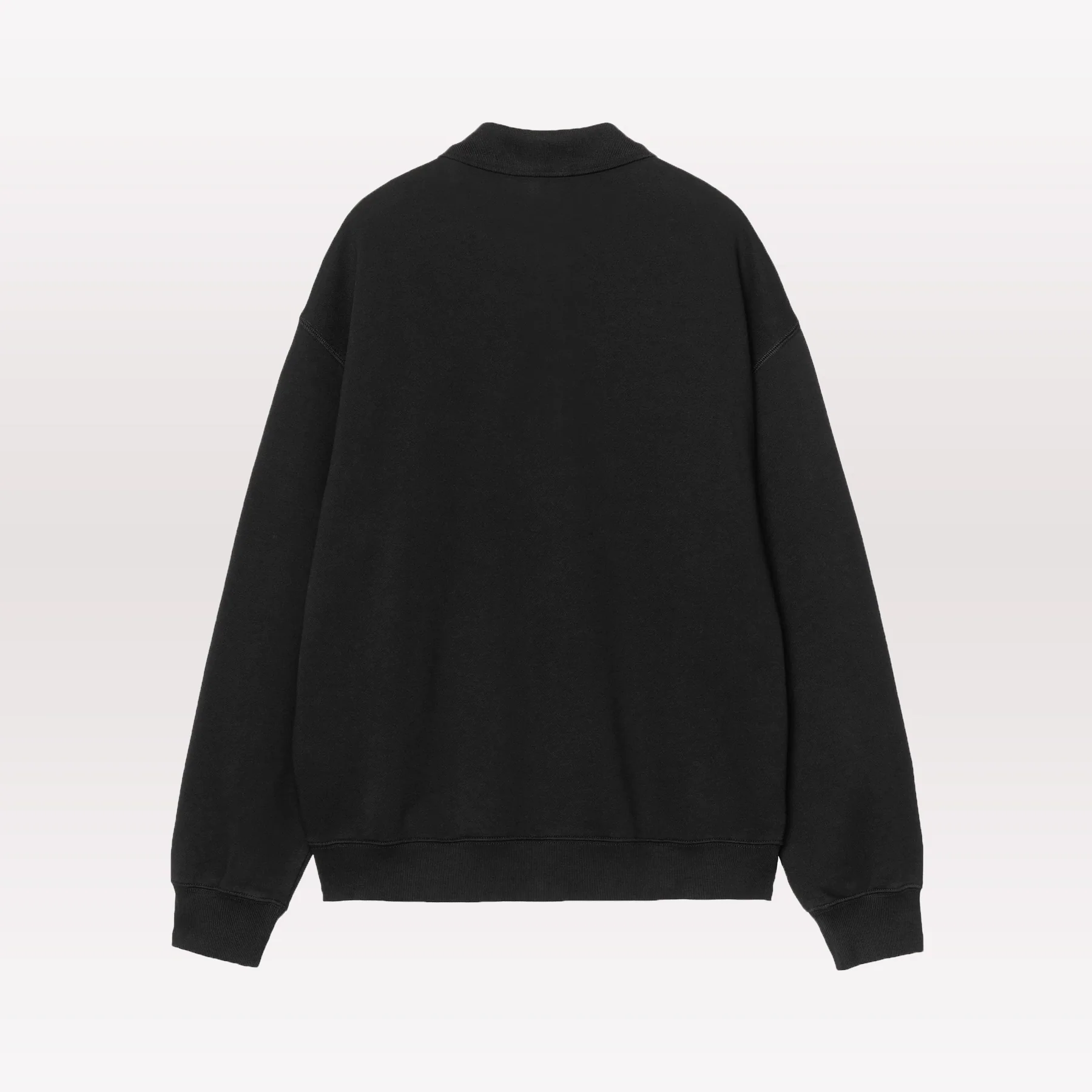 WIP Label Polo Sweat - Black - Image 2